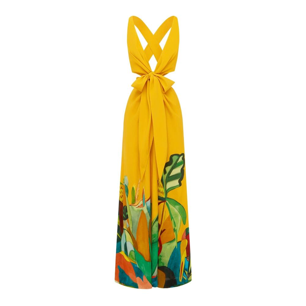 Alemais mokshini silk cut out midi dress - Picture 5 of 7